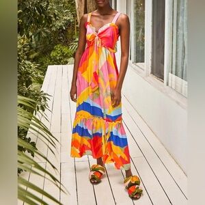 Farm Rio Tropical Sunset Maxi Dress